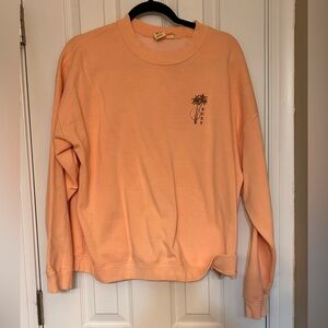 Roxy Apricot Crewneck Oversized Top